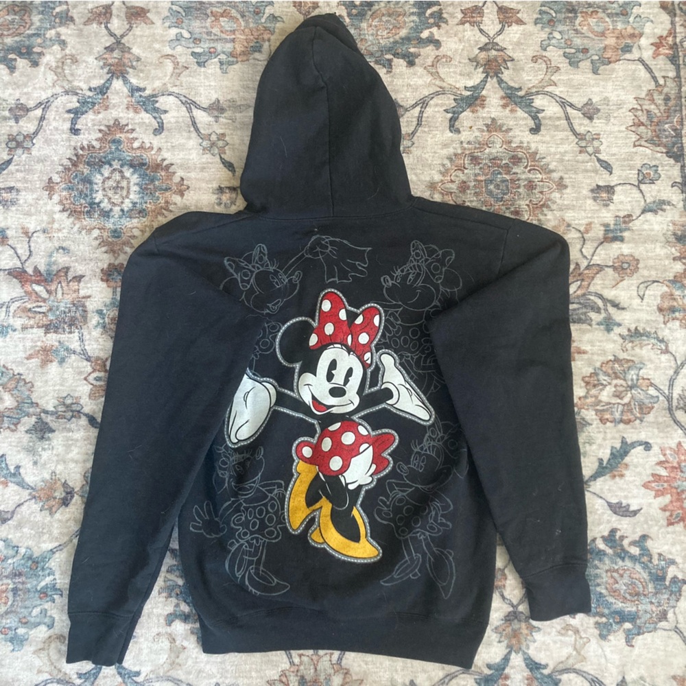 Disney mini mouse full zip up hoodie official Disney